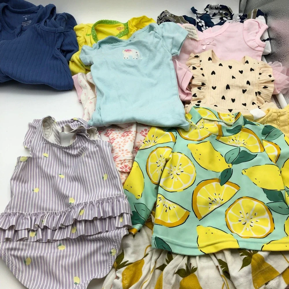 Baby Girls 0-3M Spring Summer Clothing BUNDLE‎ One Pieces Bodysuits Swimsuit